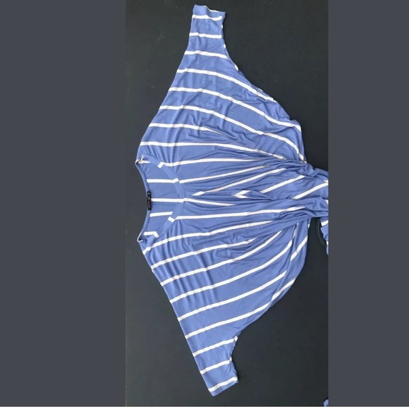 Fraiche By J. Periwinkle Jersey Dolman Maxi Dress - Picture 2 of 7